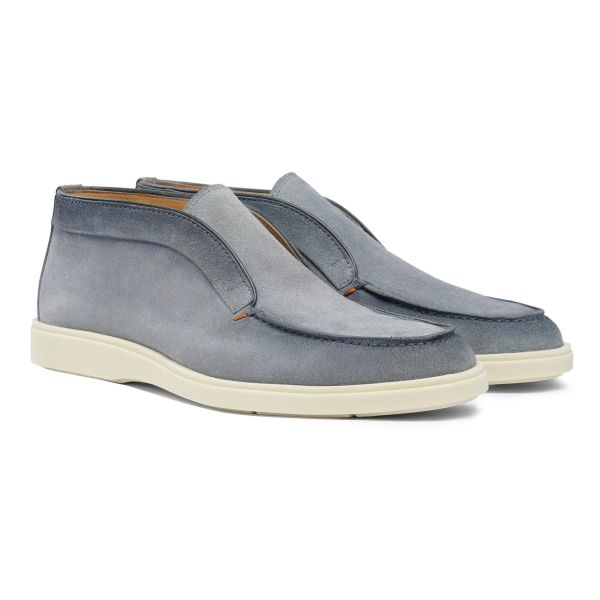 Santoni Digits Loafers Licht Blauw