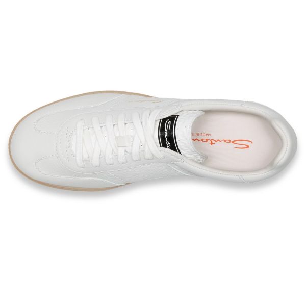 Santoni Double Buckle Signature Olympic Sneaker Wit