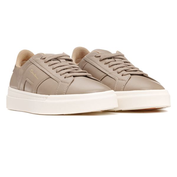 Santoni Double Buckle Signature Sneaker Bruin