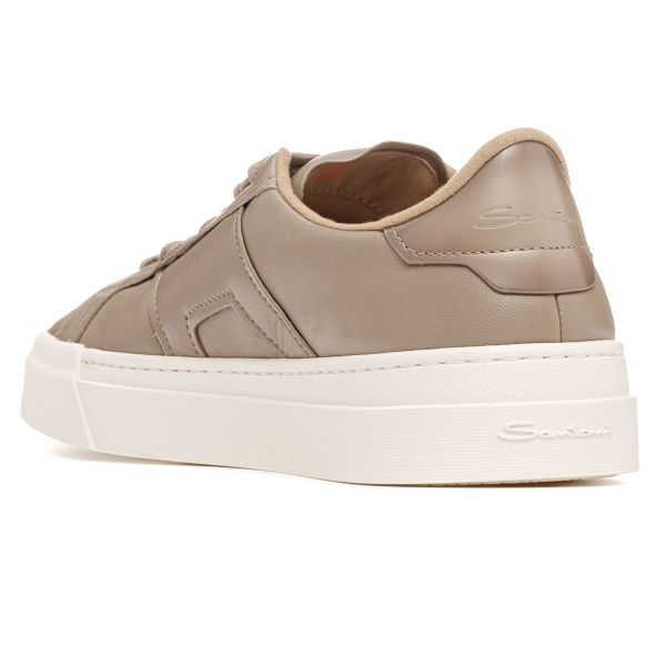 Santoni Double Buckle Signature Sneaker Bruin