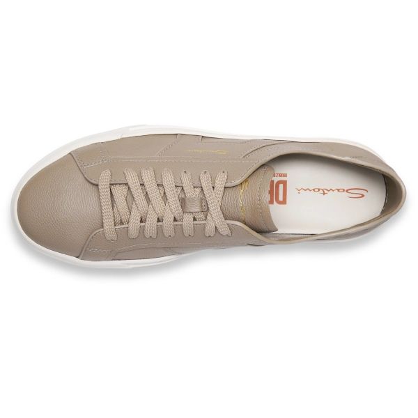 Santoni Double Buckle Signature Sneaker Beige