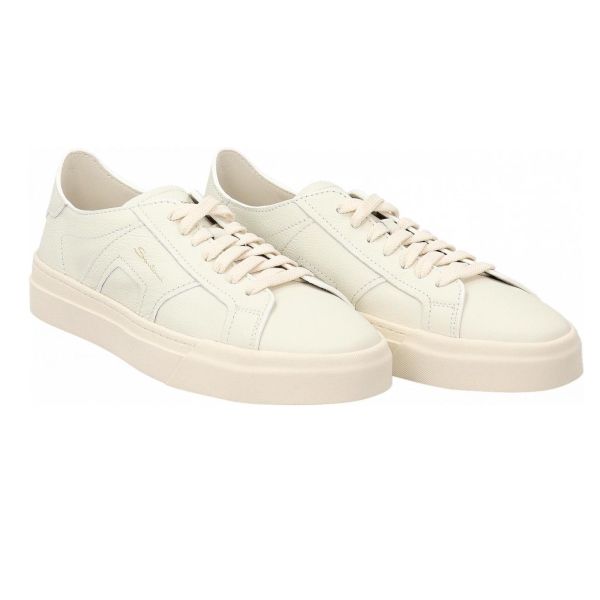 Santoni Double Buckle Signature Sneaker Wit