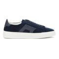 Santoni Double Buckle Signature Sneaker Navy