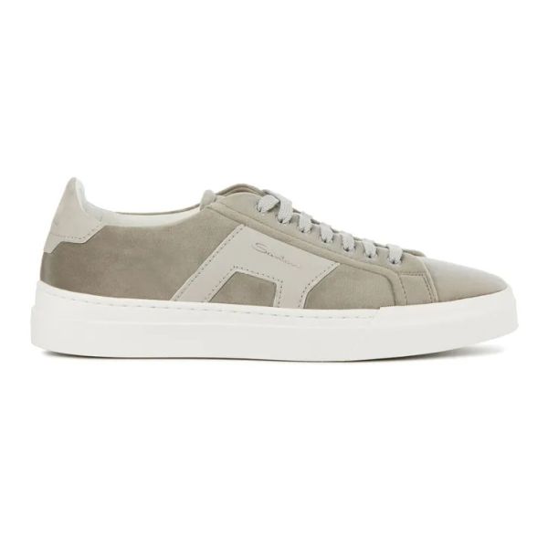 Santoni Double Buckle Signature Sneaker Taupe