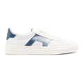 Santoni Double Buckle Signature Sneaker Wit/Blauw