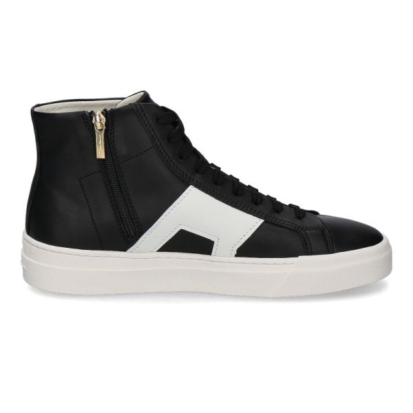 Santoni Double Buckle Signature Sneaker Zwart