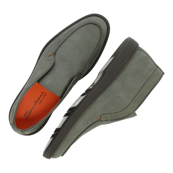 Santoni Dragon Loafer Donker Groen