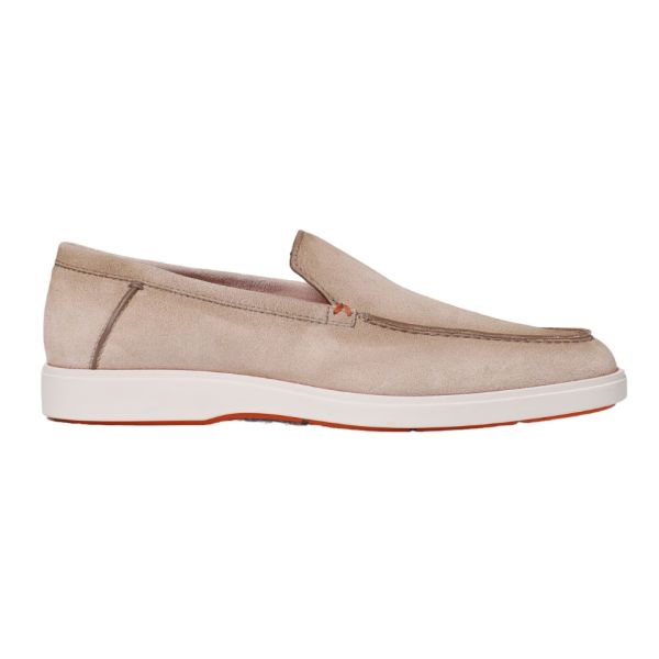 Santoni Drain Loafer Beige