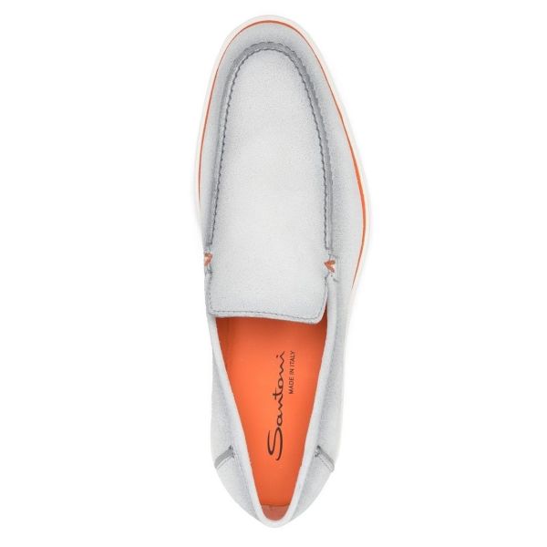 Santoni Drain Loafer Grijs