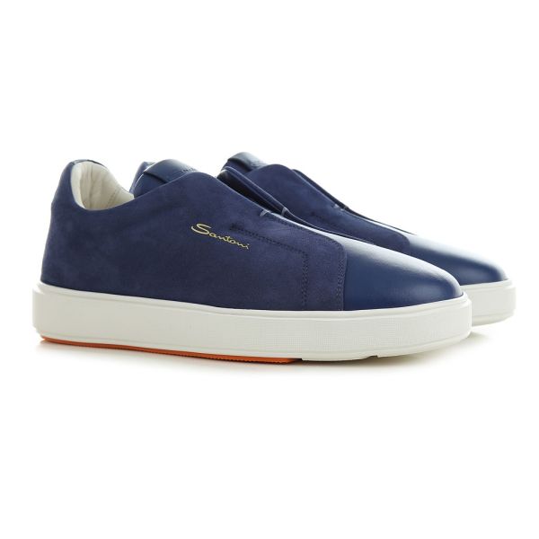 Santoni Gyan Sneaker Blauw