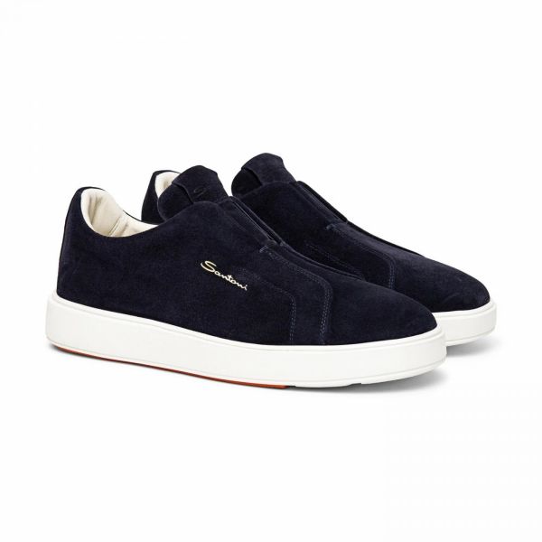 Santoni Gyan Sneaker Donker Blauw