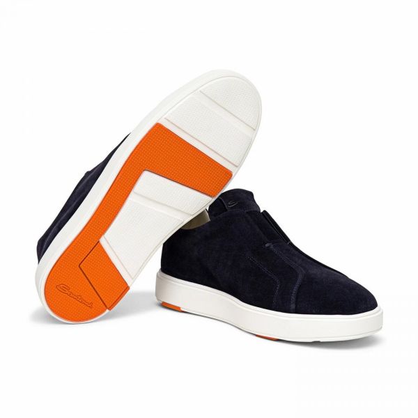 Santoni Gyan Sneaker Donker Blauw