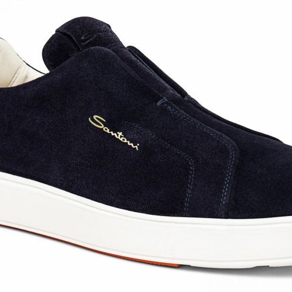 Santoni Gyan Sneaker Donker Blauw