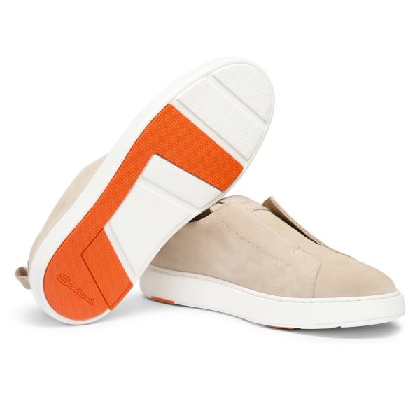 Santoni Victor Slip-On Sneaker Beige