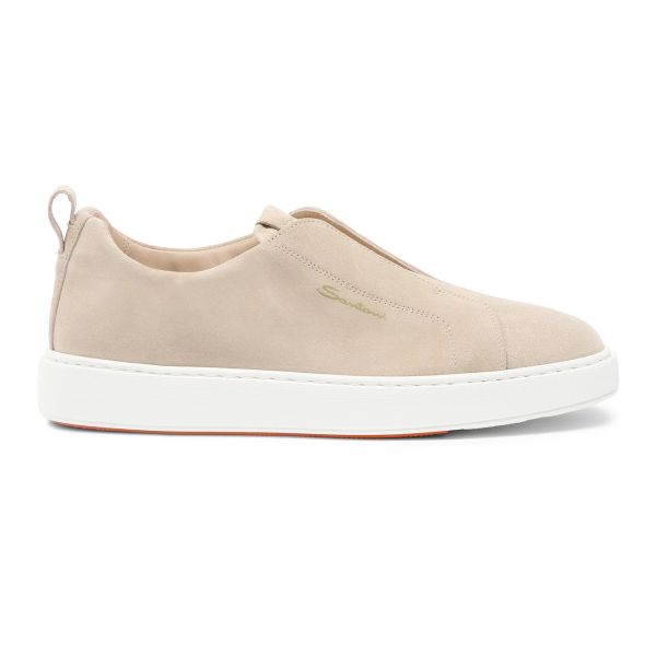 Santoni Victor Slip-On Sneaker Beige