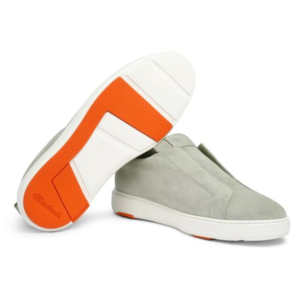 Santoni Victor Slip-On Sneaker Licht Groen