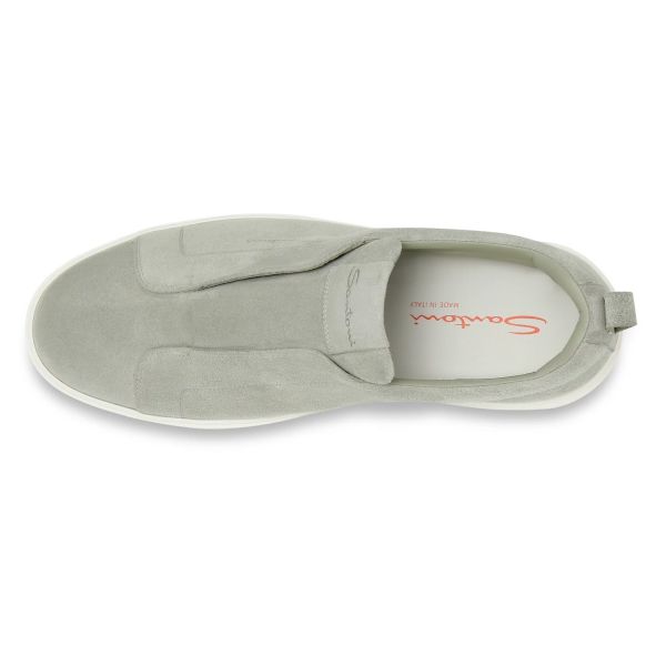 Santoni Victor Slip-On Sneaker Licht Groen
