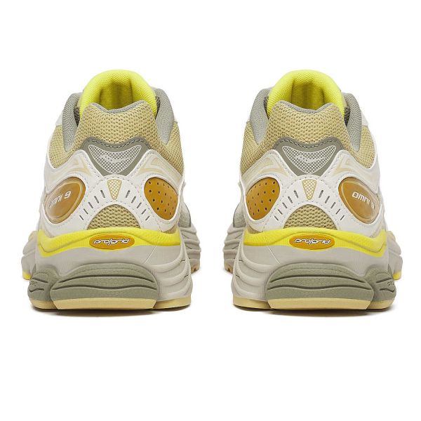 Saucony Progrid Omni 9 Sneaker Off White/Geel