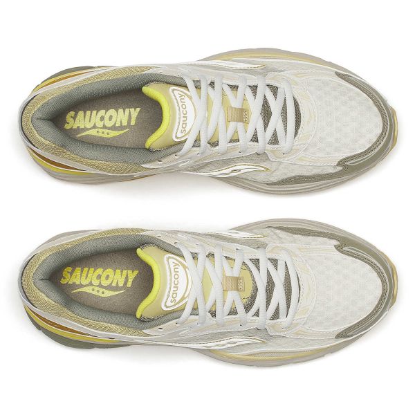 Saucony Progrid Omni 9 Sneaker Off White/Geel