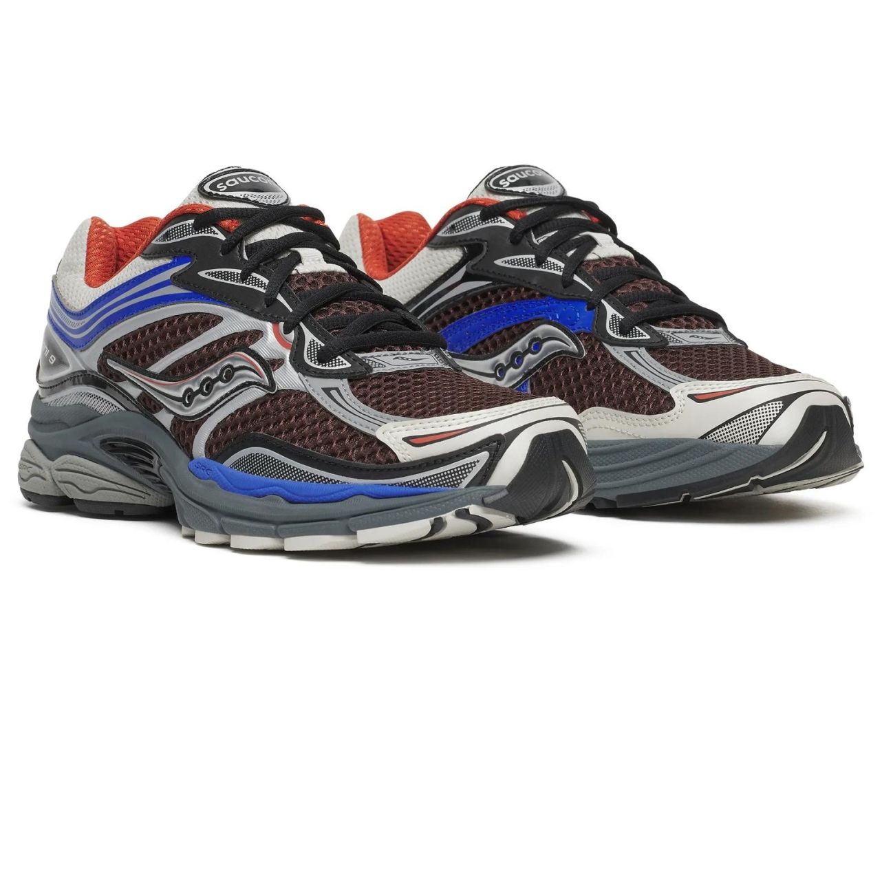 Saucony Progrid Omni 9 Sneaker Bruin/Blauw/Grijs