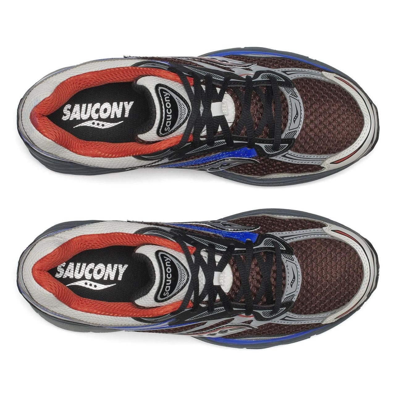 Saucony Progrid Omni 9 Sneaker Bruin/Blauw/Grijs