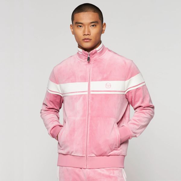 Sergio Tacchini Damarindo Velour Track Top Vest Roze