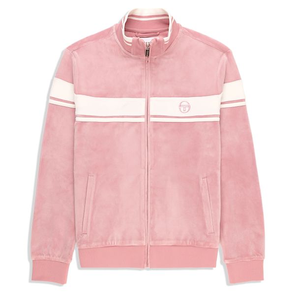 Sergio Tacchini Damarindo Velour Track Top Vest Roze