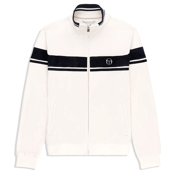 Sergio Tacchini Damarindo Velour Track Top Vest Wit