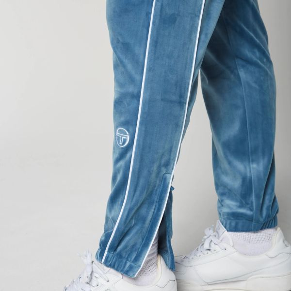 Sergio Tacchini Lioni Velour Broek Blauw