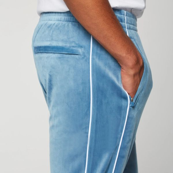 Sergio Tacchini Lioni Velour Broek Blauw