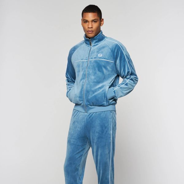 Sergio Tacchini Lioni Velour Vest Blauw