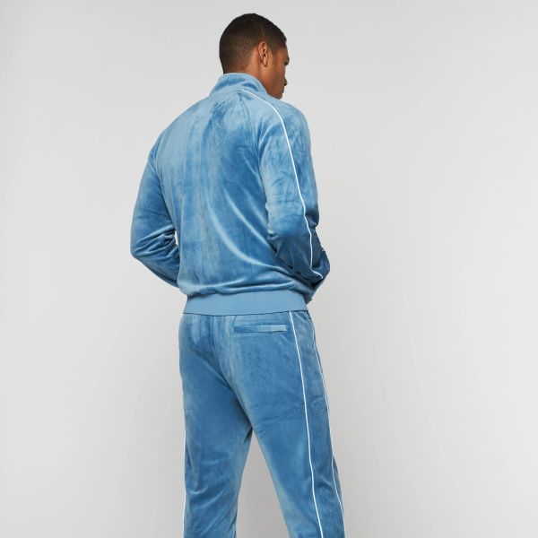 Sergio Tacchini Lioni Velour Vest Blauw