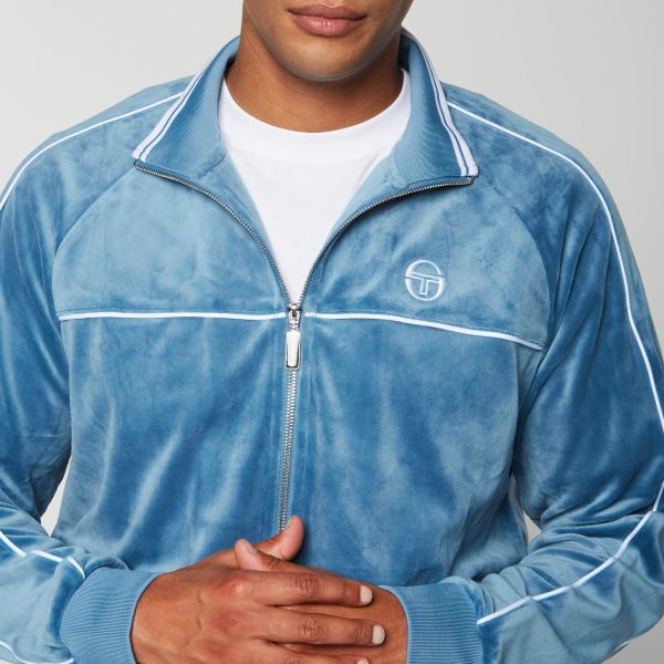 Sergio Tacchini Lioni Velour Vest Blauw
