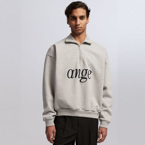 ANGE Projects Half Zip Sweater Grijs