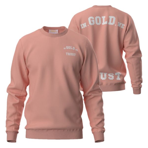 In Gold We Trust The Slim 2.0 Sweater Peach