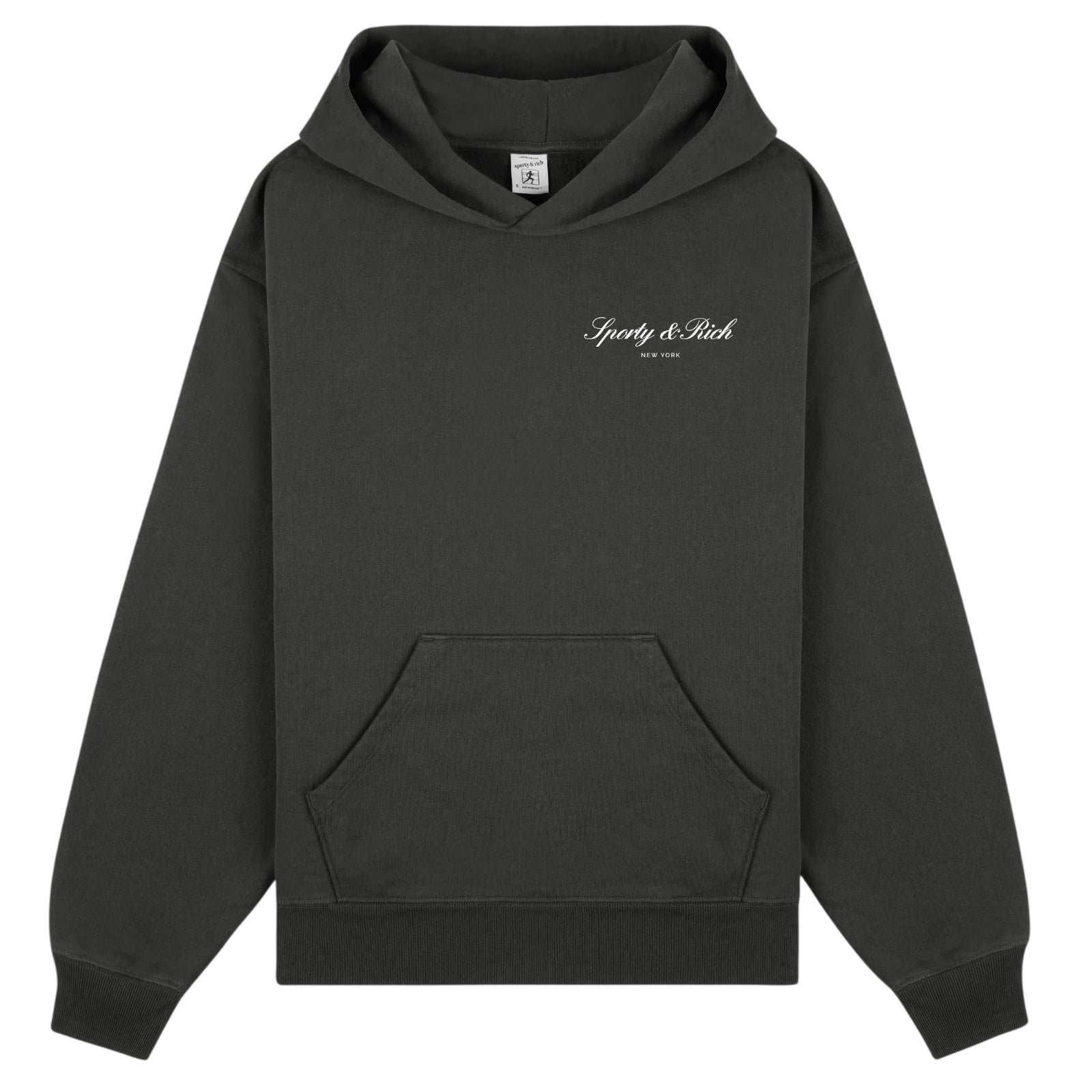 Sporty & Rich Signature NY Hoodie Zwart