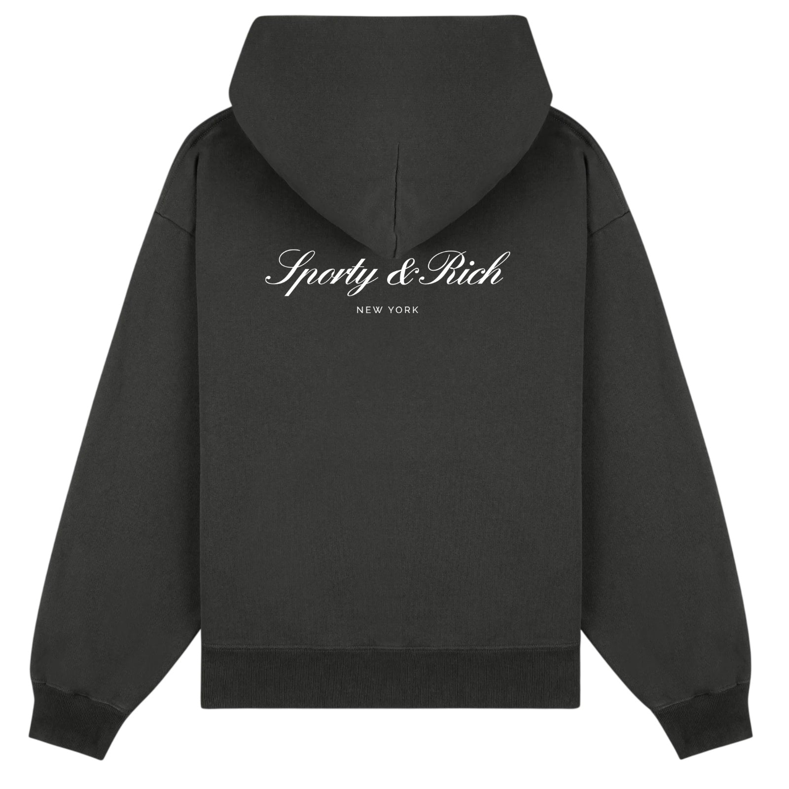 Sporty & Rich Signature NY Hoodie Zwart