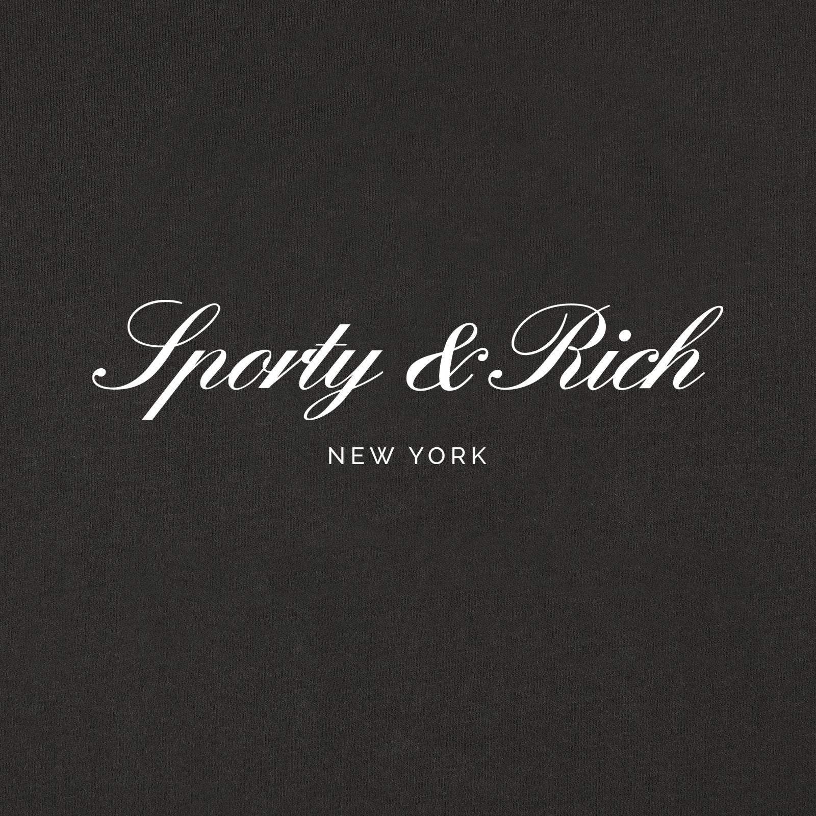 Sporty & Rich Signature NY Hoodie Zwart
