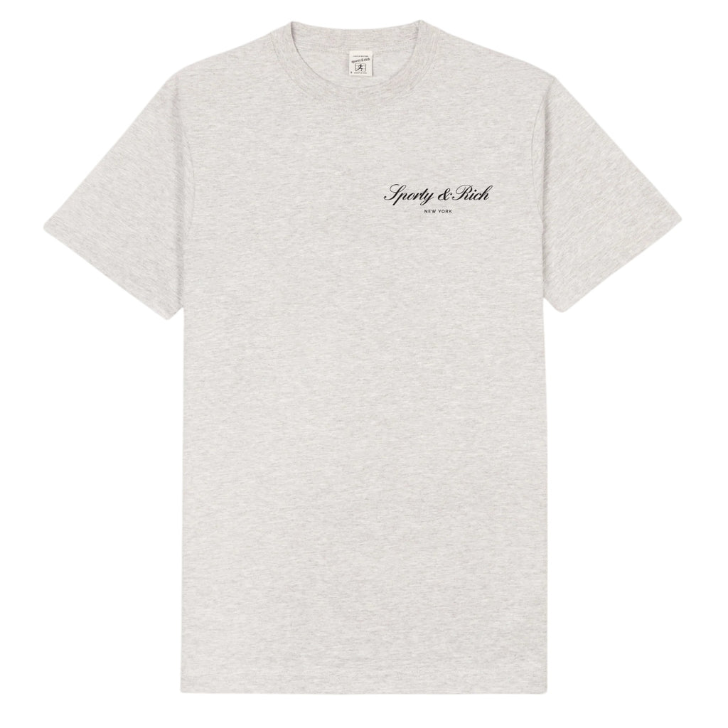 Sporty & Rich Signature NY T-shirt Grijs