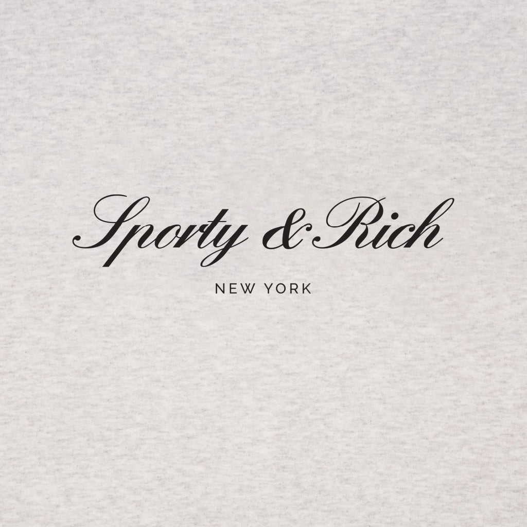 Sporty & Rich Signature NY T-shirt Grijs