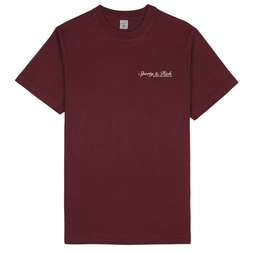 Sporty & Rich Syracuse T-shirt Bordeaux