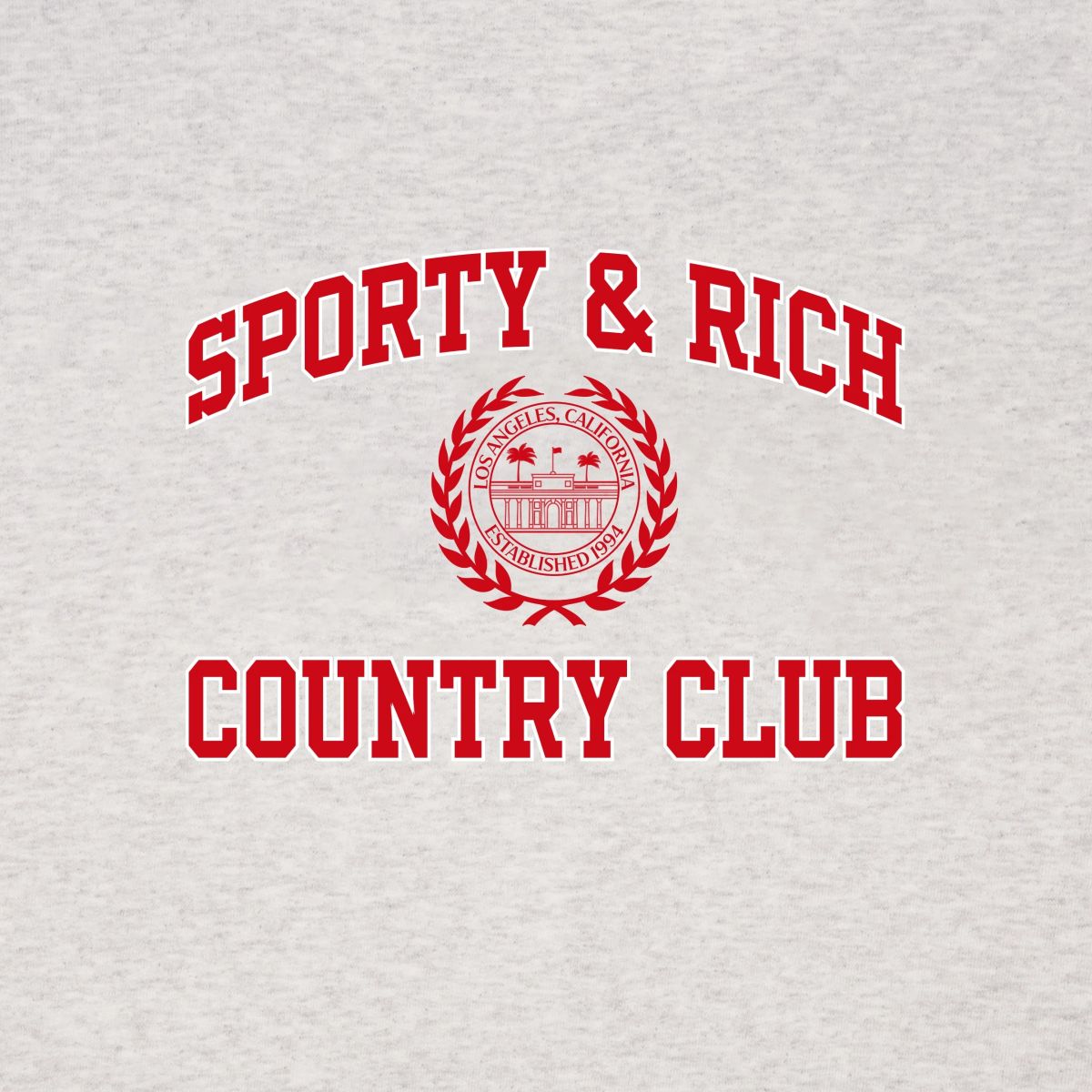 Sporty & Rich Varsity Crest Korte Broek Grijs