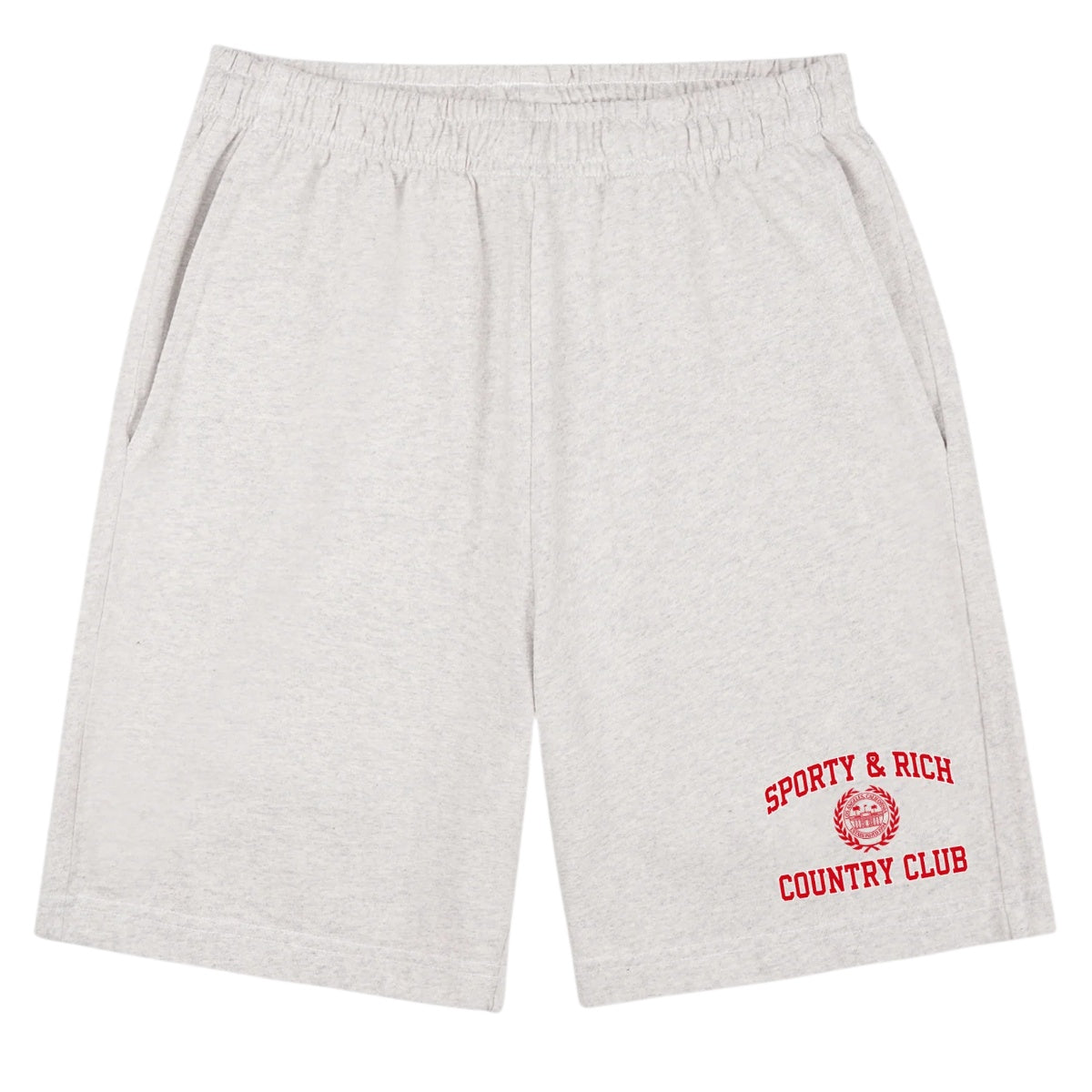 Sporty & Rich Varsity Crest Korte Broek Grijs