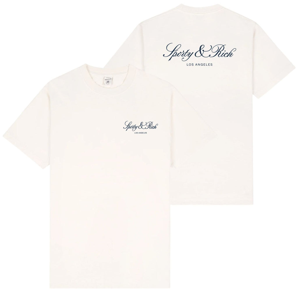 Sporty & Rich Vendome LA T-shirt Off White