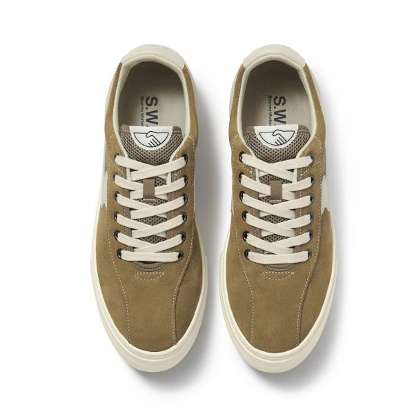 Stepney Workers Club Dellow S-Strike Cup Suede Sneaker Bruin