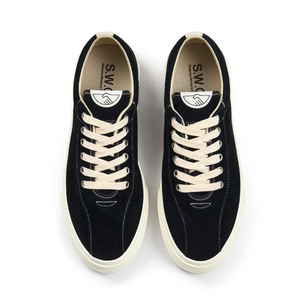 Stepney Workers Club Dellow Suede Sneaker Zwart