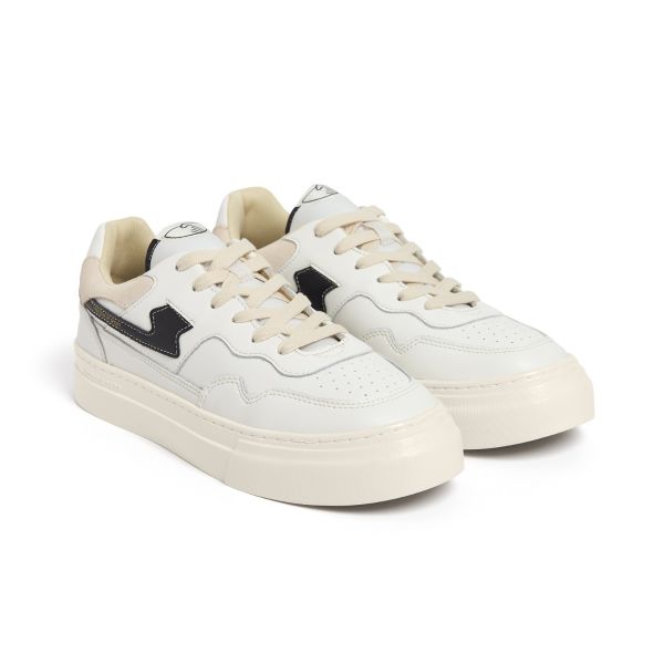 Stepney Workers Club Pearl S-Strike Leather Sneaker Wit
