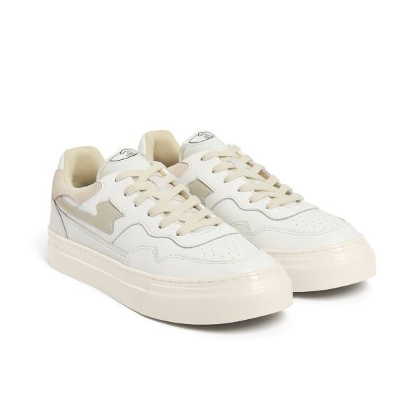 Stepney Workers Club Pearl S-Strike Leather Sneaker Wit