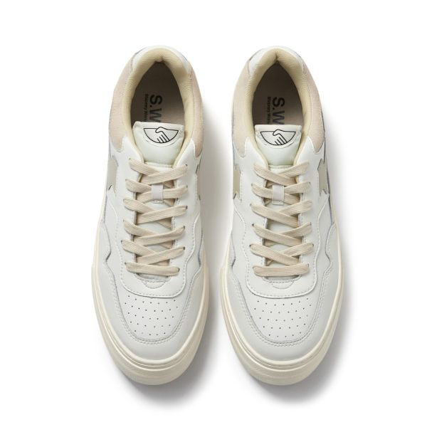 Stepney Workers Club Pearl S-Strike Leather Sneaker Wit