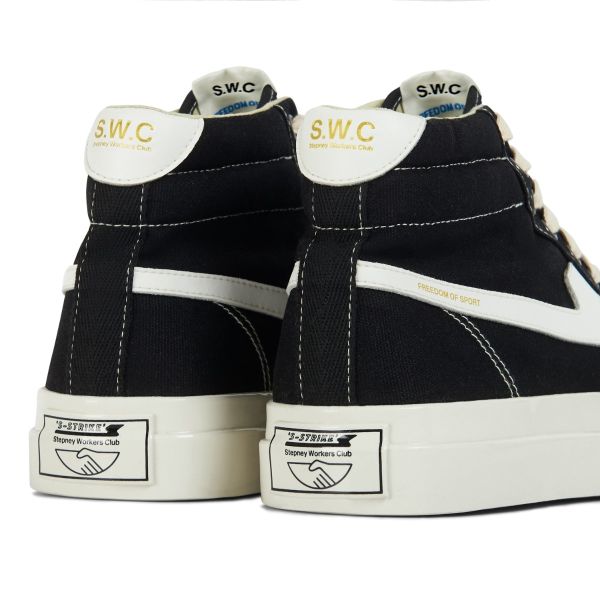 Stepney Workers Club Varden S-Strike Canvas Sneaker Zwart
